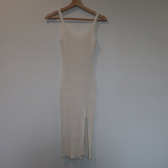 Abercrombie & Fitch White Knit MIdi Tank Dress - XS - Picture 1 of 11
